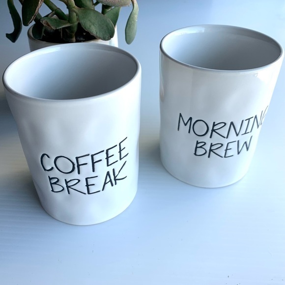 Aldi oversized‎ coffee mugs with rustic imperfect dimpled sides. 16 fl oz, - Picture 6 of 6